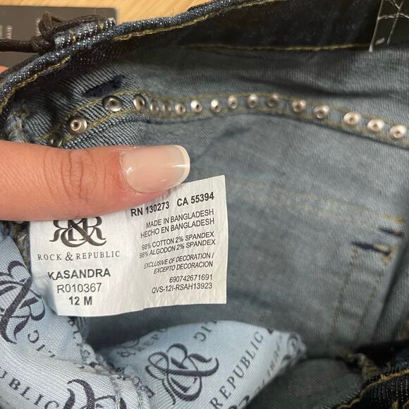 Rock & Republic Low Rise Flare Jeans Y2K Jeans Women’s Size 12 - Picture 7 of 7